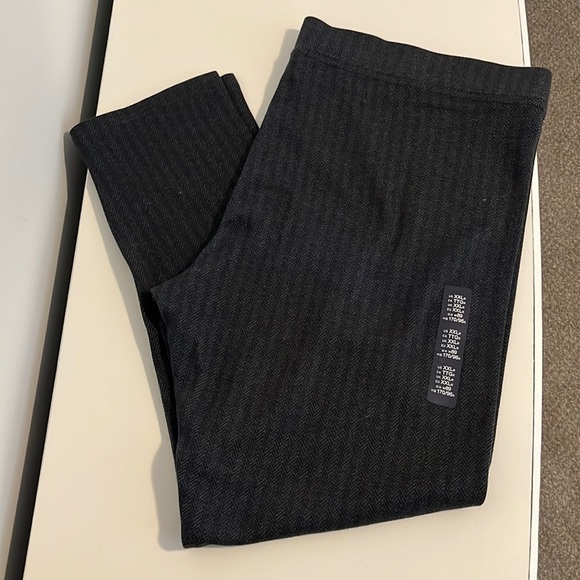 Herringbone Pattern Dark Gray Gap Pants NWT XXL Flat front and back. - Picture 1 of 5